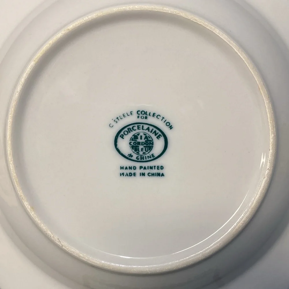 STEELE HAND PAINTED PORCELAIN DE CHINE SOUP BOWL